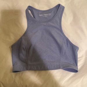 Outdoor voices high neck cropped tank/ bra